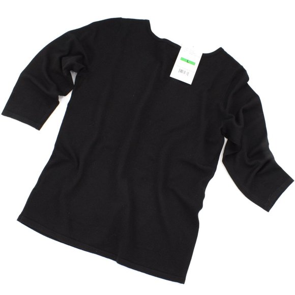 By Design Black Pullover with Grommet Trim L NWT - Picture 2 of 7